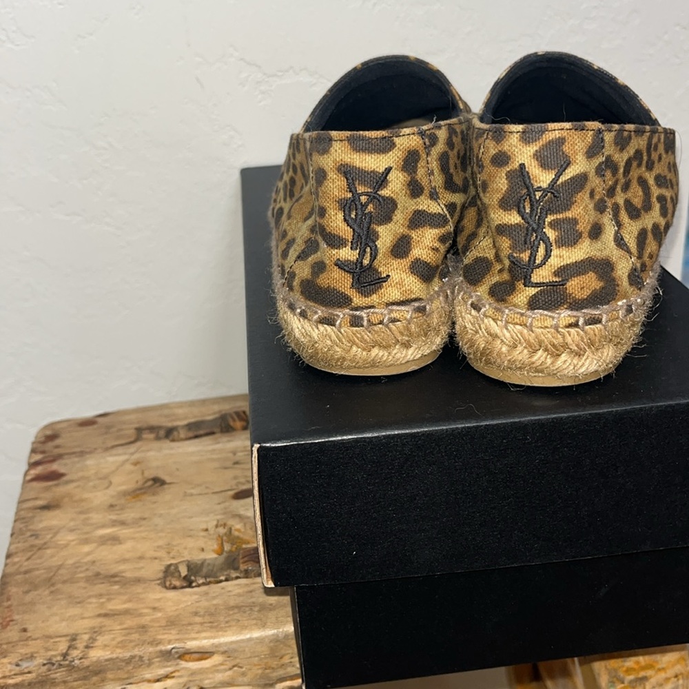 Saint Laurent Leopard Print Espadrilles - Picture 4 of 7